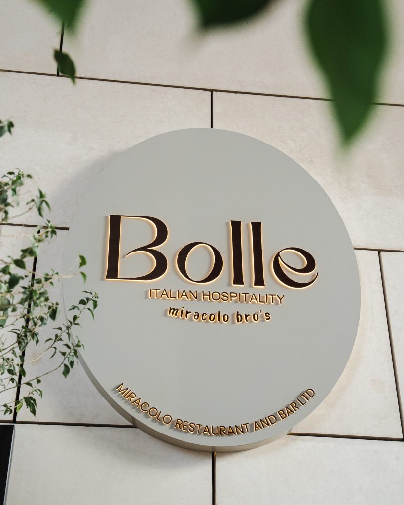 bolle restaurant signboard